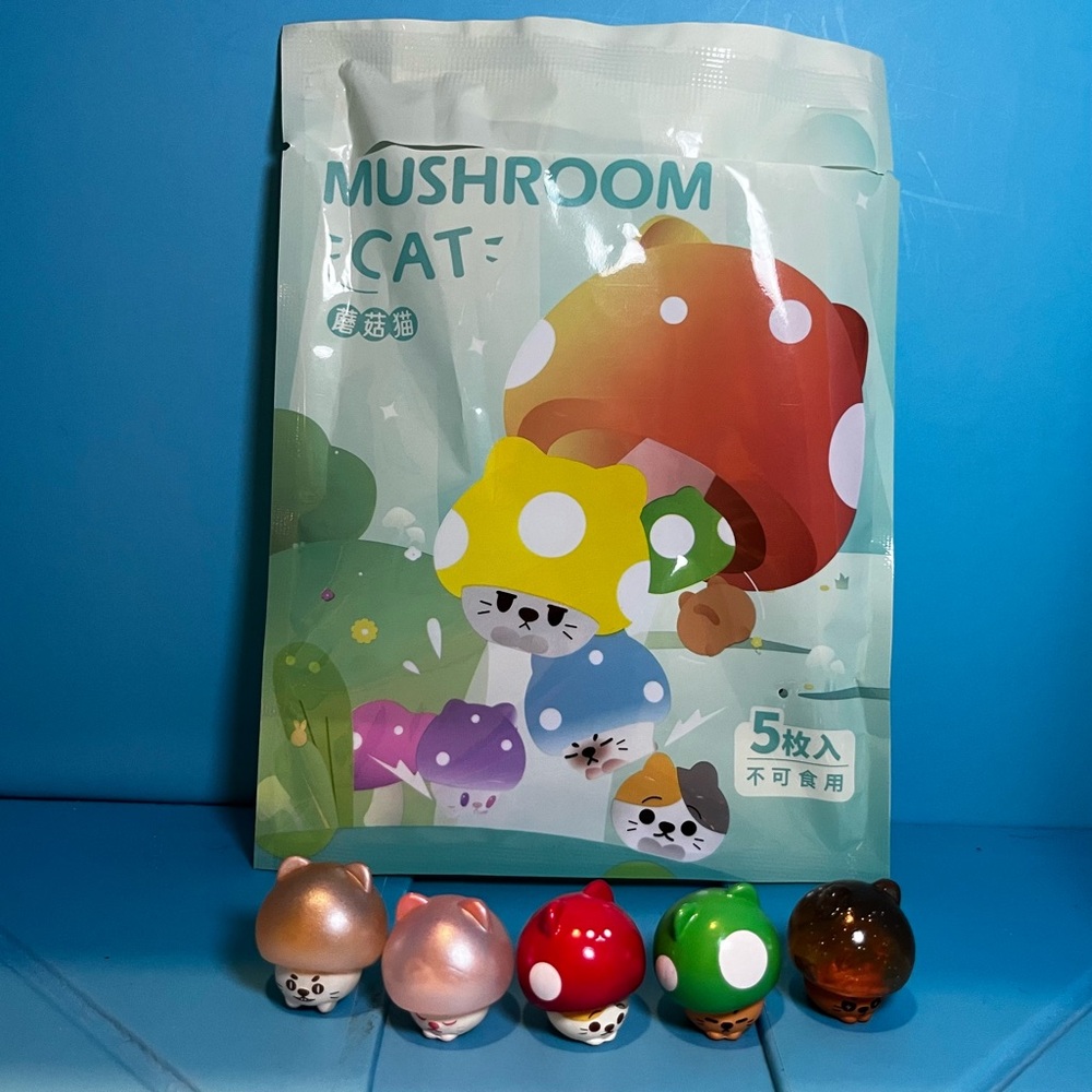 Choco Teddy - Mushroom Cat - Lot of 5